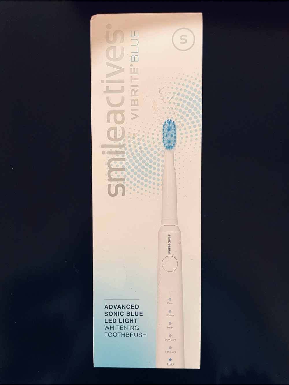 Smileactives Vibrite BLUE Sonic Blue LED Light Whitening Toothbrush